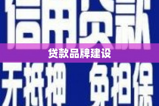 耀州贷款品牌建设
