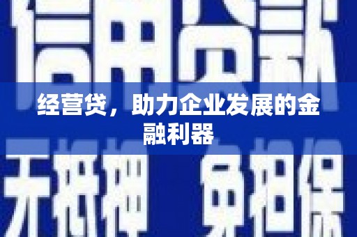 耀州经营贷，助力企业发展的金融利器