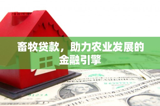 耀州畜牧贷款，助力农业发展的金融引擎