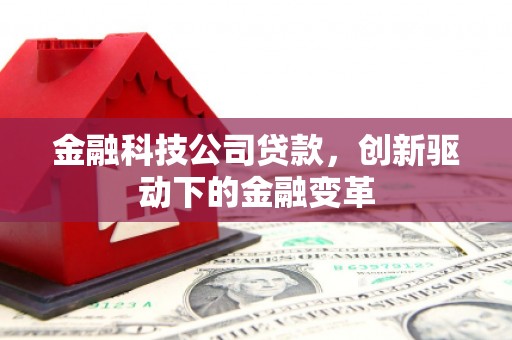 耀州金融科技公司贷款，创新驱动下的金融变革