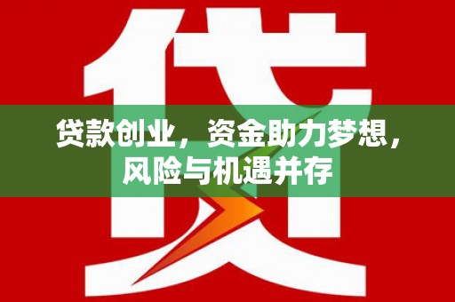 耀州贷款创业，资金助力梦想，风险与机遇并存