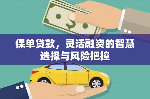 耀州保单贷款，灵活融资的智慧选择与风险把控