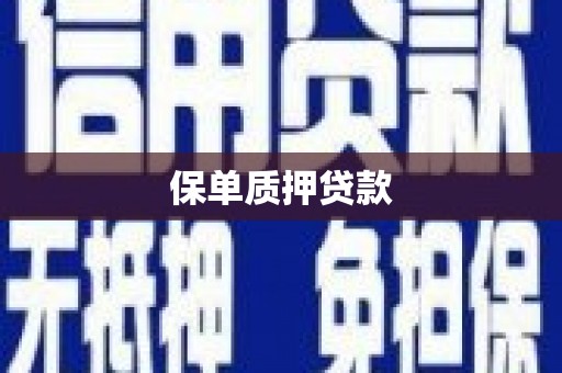 耀州保单质押贷款