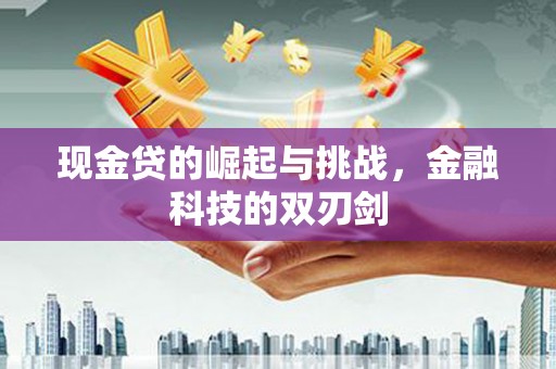 耀州现金贷的崛起与挑战，金融科技的双刃剑