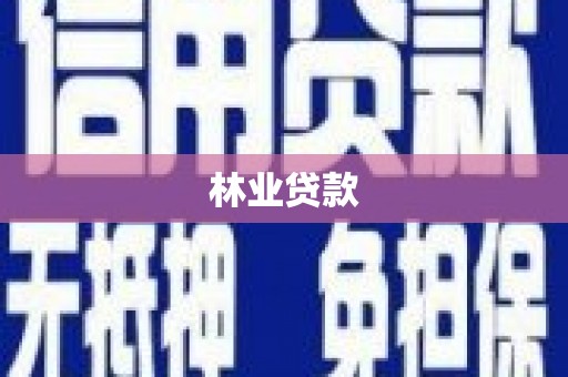 耀州林业贷款