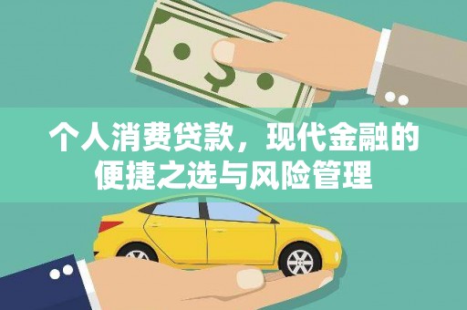 耀州个人消费贷款，现代金融的便捷之选与风险管理