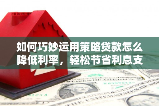耀州如何巧妙运用策略贷款怎么降低利率，轻松节省利息支出