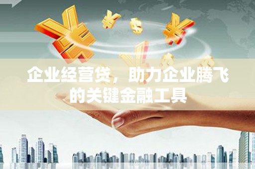 耀州企业经营贷，助力企业腾飞的关键金融工具