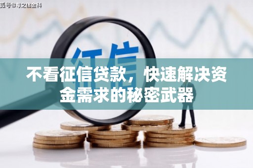 耀州不看征信贷款，快速解决资金需求的秘密武器