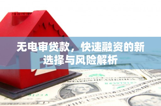 耀州无电审贷款，快速融资的新选择与风险解析