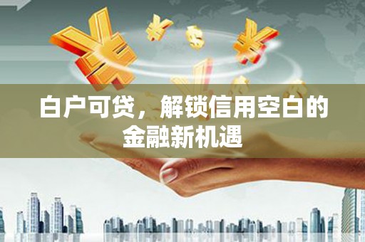 耀州白户可贷，解锁信用空白的金融新机遇