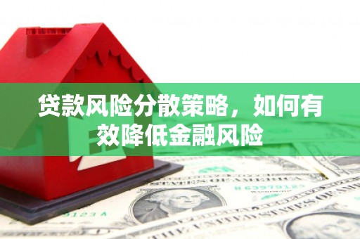 耀州贷款风险分散策略，如何有效降低金融风险