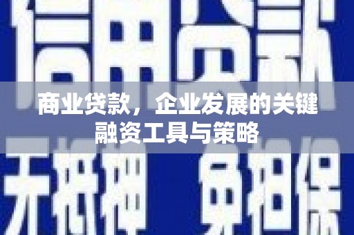 耀州商业贷款，企业发展的关键融资工具与策略