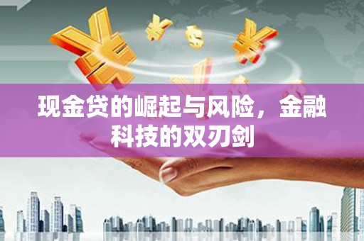 耀州现金贷的崛起与风险，金融科技的双刃剑