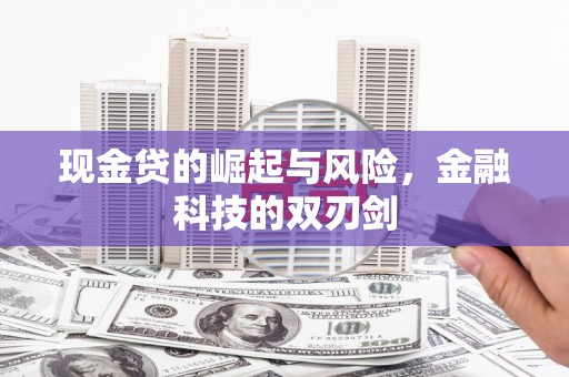 耀州现金贷的崛起与风险，金融科技的双刃剑