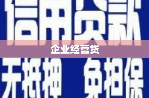 耀州企业经营贷