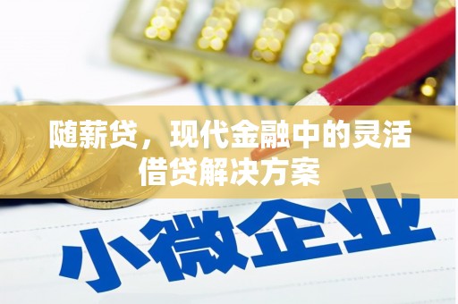 耀州随薪贷，现代金融中的灵活借贷解决方案