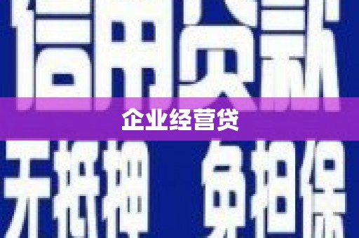 耀州企业经营贷