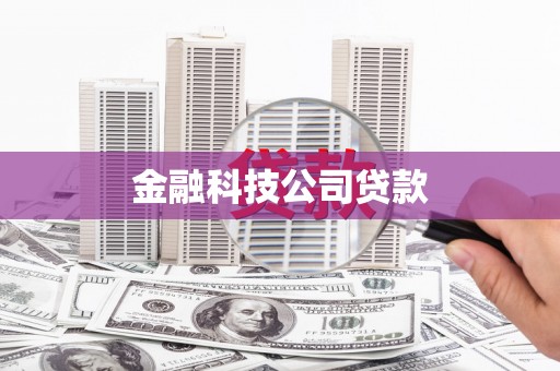 耀州金融科技公司贷款