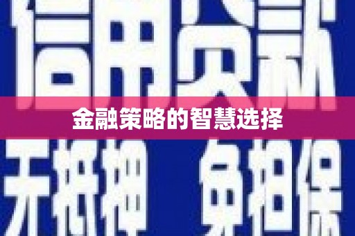 耀州金融策略的智慧选择