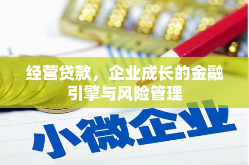 耀州经营贷款，企业成长的金融引擎与风险管理