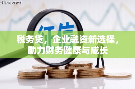 耀州税务贷，企业融资新选择，助力财务健康与成长